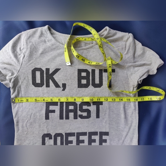 Coffee Slogan T-shirt - Picture 2 of 4